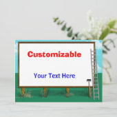 Billboard-Begrüßung - Anpassbar, schwarz Karte (Stehend Vorderseite)