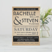 Billboard Hochzeitskollektion Einladung (Stehend Vorderseite)