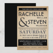 Billboard Hochzeitskollektion Einladung (Vorne/Hinten)