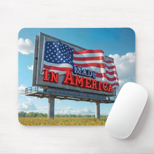 Billboard in Amerika im Bereich Wildblume Mousepad (Mit Mouse)