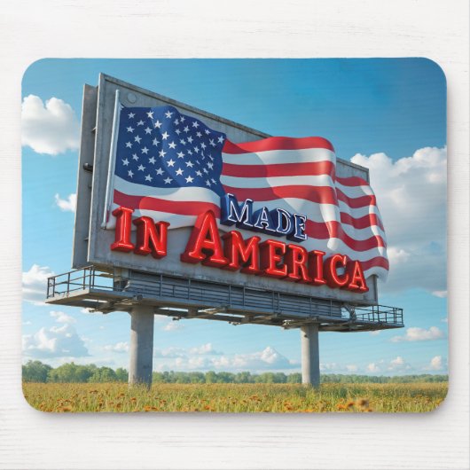 Billboard in Amerika im Bereich Wildblume Mousepad (Vorne)