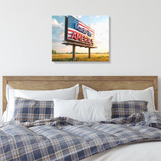 Billboard in Amerika in einem Land Leinwanddruck (Insitu (Schlafzimmer))