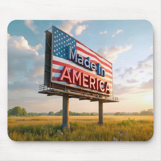 Billboard in Amerika in einem Land Mousepad (Vorne)