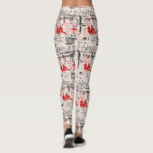 Billboard mit Außenturnen Leggings (Rückseite)