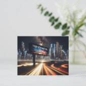 Billboard zur Erinnerung abstimmen mit Blitz Postkarte (Stehend Vorderseite)