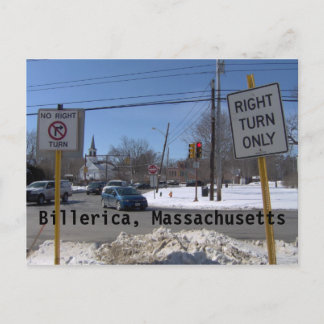 Billerica, Massachusetts Postkarte
