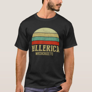 BILLERICA MASSACHUSETTS Vintag Retro Sunset T-Shirt