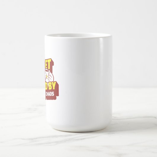 Billet-Mama mit Kaffee und Chaos Kaffeetasse (Mittel)