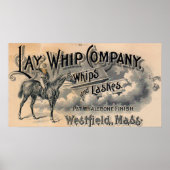 Billhead von Lay Whip Company aus den 1880er Jahre Poster (Vorne)