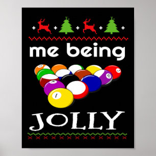 Billiard 8 Ball Pool Player Sarcasm Novelty Spaß Poster