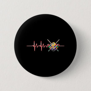 Billiard 9 Ball Pool Player Billiard Cue Sports Button