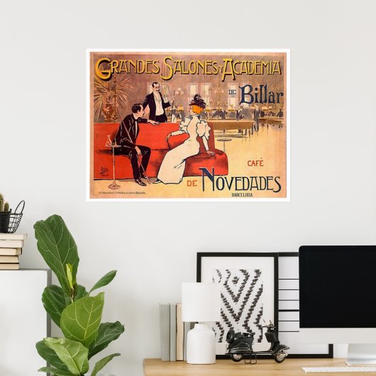 Billiard Academy Barcelona, Spanien Poster (Heimbüro)