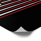 Billiard American Flag Cue Pool Billiard Player G Poster (Ecke)