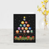 Billiard Ball Christmas Tree Lights Ol Billiards X Karte (Gelbe Blume)