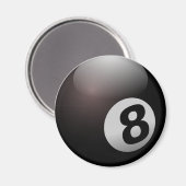 Billiard Ball Magnet (Vorderseite/Rückseite)