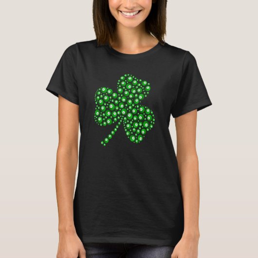 Billiard Ball Shamrock Leaf St Patrick's Day Men B T-Shirt (Vorderseite)