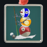 Billiard Ball Snowman Ornament Aus Metall<br><div class="desc">Der Adorable Billardkugel Schneemann sieht großartig aus auf einer Vielzahl von Geschenkartikeln für jeden besondere Anlass.</div>