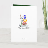 Billiard Ball Snowman Weihnachten (Rückseite)