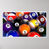 Billiard Ball Wall Poster (Vorne)