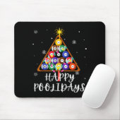 Billiard Ball Xmas Tree Ol Billiards Christmas  Mousepad (Mit Mouse)