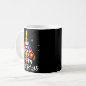 Billiard Ball Xmas Tree Ol Billiards Christmas T S Kaffeetasse (Vorderseite Links)
