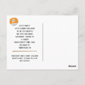 Billiard Balls 13. Geburtstagsparty Postcard Postkarte (Rückseite)