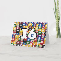 Billiard Balls 16. Geburtstag