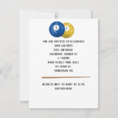 Billiard Balls 21. Geburtstag Einladung (Rückseite)