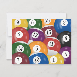 Billiard Balls 32. Geburtstag Einladung