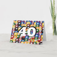 Billiard Balls 40. Geburtstag