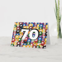Billiard Balls 70. Geburtstag