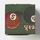 Billiard Balls Background Cube Favor Box Geschenkschachtel (Oben)