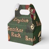 Billiard Balls Background Gable Favor Box Geschenkschachtel (Rückseite)