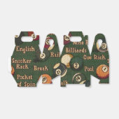 Billiard Balls Background Gable Favor Box Geschenkschachtel (Ungefaltet)