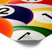 Billiard Balls Collage Poster (Ecke)