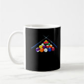 Billiard Balls Cue Pool 8 Ball Player Kaffeetasse (Links)