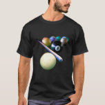 Billiard Balls Cue Snooker Pool Player T-Shirt<br><div class="desc">Funny 8 Ball Player Cue Sports Quotes . Billiard Balls Cue Snooker Pool Player.</div>
