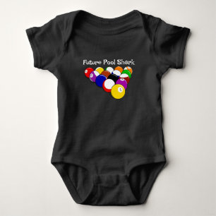 Billiard Balls Design Baby Bodysuit Strampler