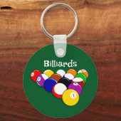 Billiard Balls Design Key Chain Schlüsselanhänger (Vorderseite)