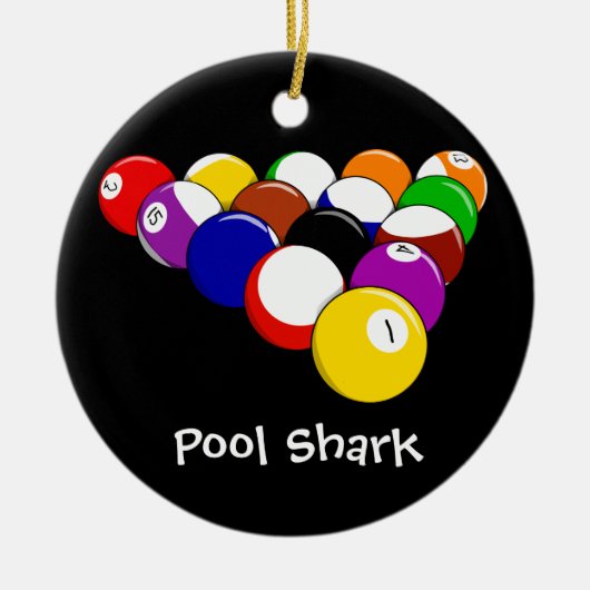 Billiard Balls Design Ornament (Vorne)