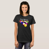 Billiard Balls Design Tee Shirt T - Shirt (Vorne ganz)