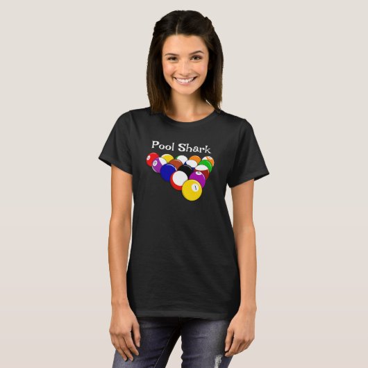 Billiard Balls Design Tee Shirt T - Shirt (Vorne ganz)
