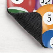 Billiard Balls Hintergrund Mousepad (Ecke)
