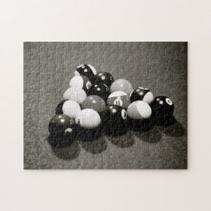 Billiard Balls Man Cave Pool Table Puzzle