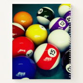 Billiard Balls Notizblock (Rückseite)