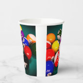 Billiard Balls Pappbecher (Links)
