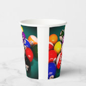 Billiard Balls Pappbecher (Rechts)