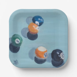 Billiard Balls Pappteller