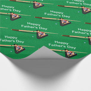Billiard Balls Pool Stick Vatertag Geschenkpapier