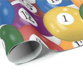 Billiard-Balls-Sammlung Geschenkpapier (Rolleneckpunkt)